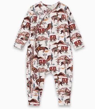 Cowboy Baby Zipper Romper|6387