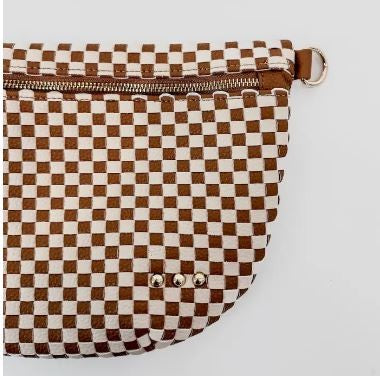 Westlyn Woven Bum Bag checkered brown|6417