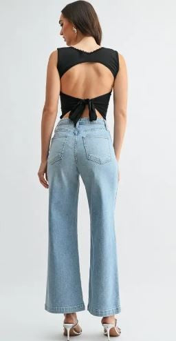 Patch Pocket Wide Leg|7652