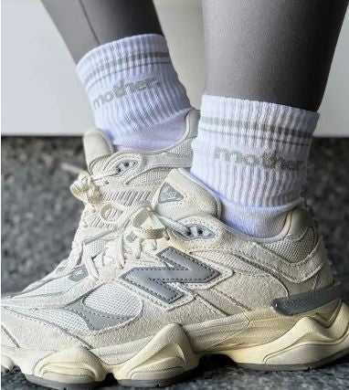 MotherStriped Socks gray|7303
