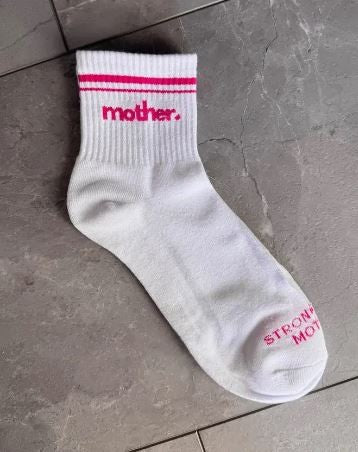 Mother. Crew Striped Socks pink|7305