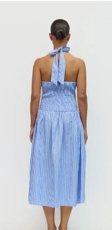 Striped Halter dress|7665