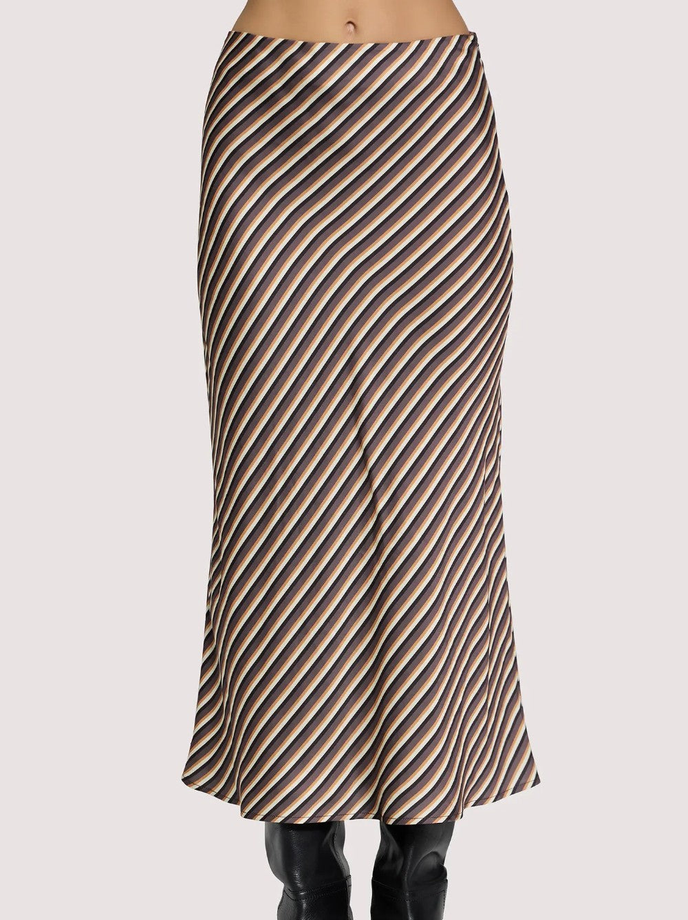 Striped Maxi Skirt|7991