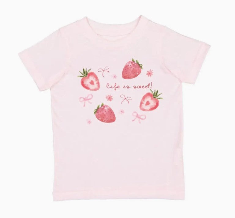 Strawberry Short Sleeve T-Shirt -Kids|7526