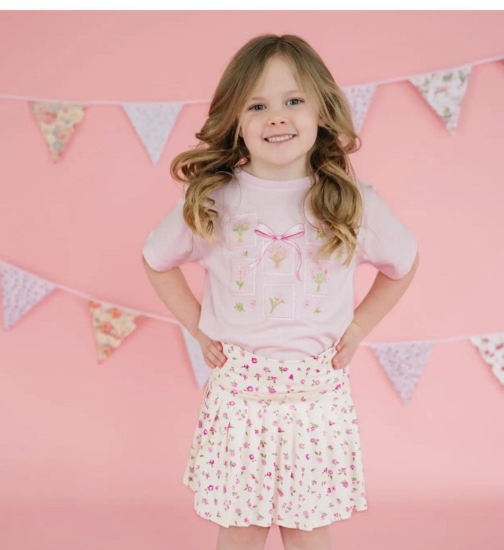 Floral Athletic Skort sweet wink|7467