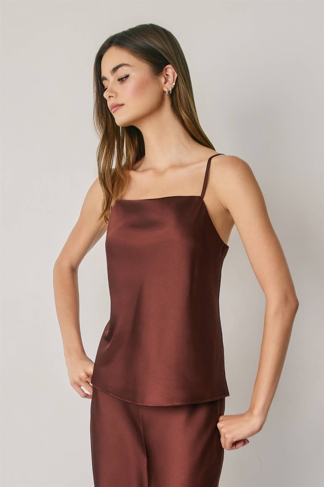Satin Square Neck Cami Top (1)