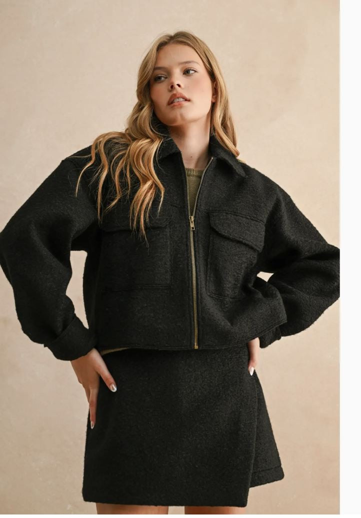 Zipper Closure Jacket|6524