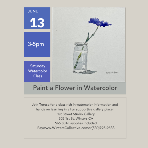 Blue Flower Paint Class|7747