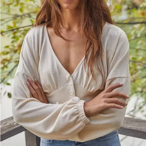 Barrie Button Top|6452