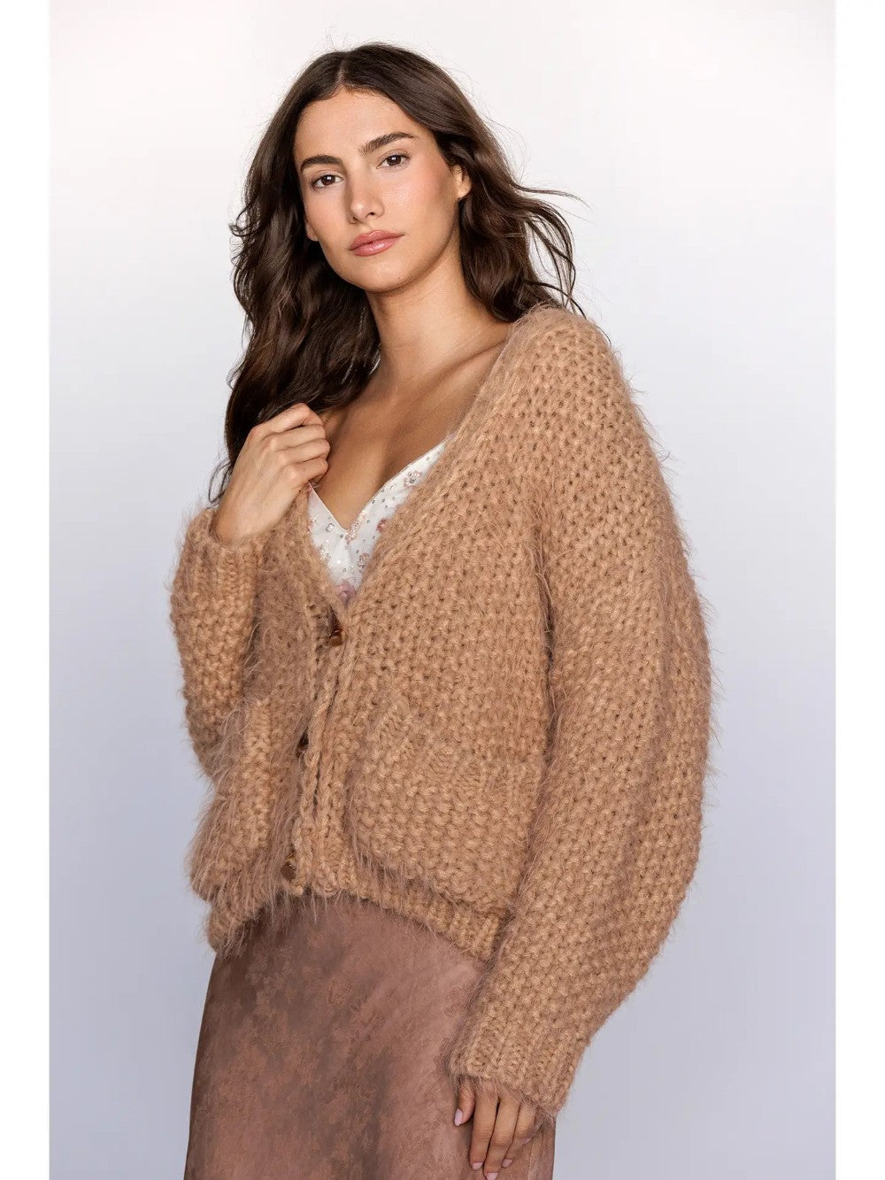 Chunky Knit Cardigan|7974
