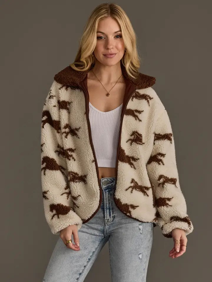 Fleece Horse Jacket|8125