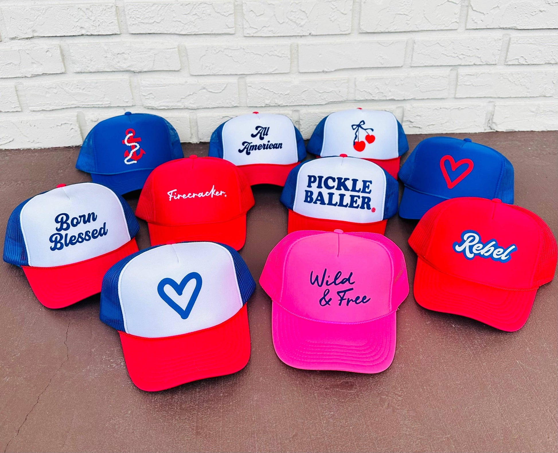 All American - Red.White.Blue Trucker Hat
