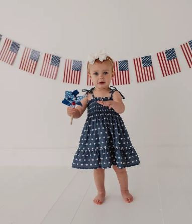 Tiered Mini Dress stars|7688