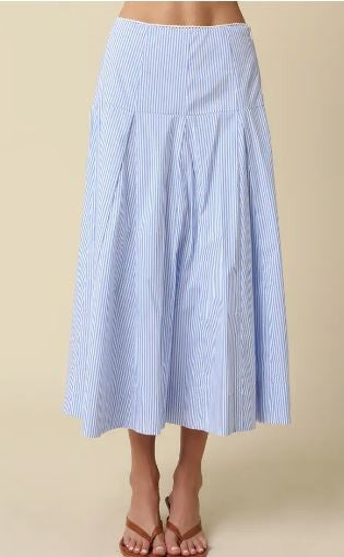 Stripe Maxi Skirt|7703