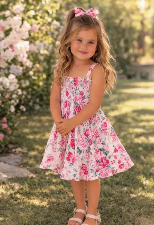 smocked dress|7956