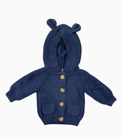 Knit Hoodie NAVY|8116