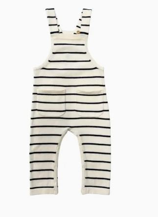 Knit Pocket Overalls STRIPE|8118