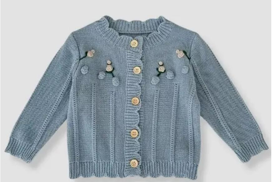 Floral Embroidery - Blue|8121