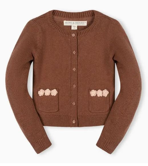 Rosette Pocket Cardigan|8154
