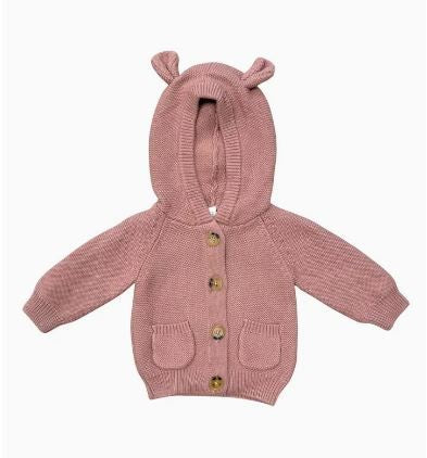 Knit Hoodie rose|8172