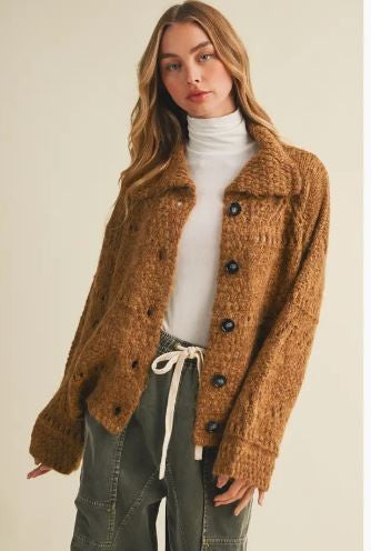 Knit Sweater camel|8181