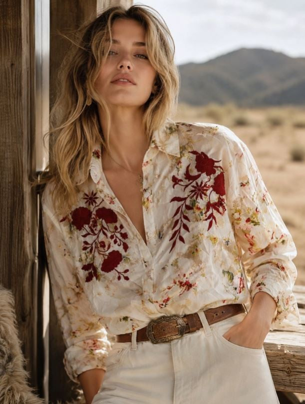 Colette Rouge Blouse|8203