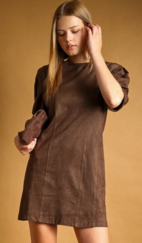 Suede Dress|8218