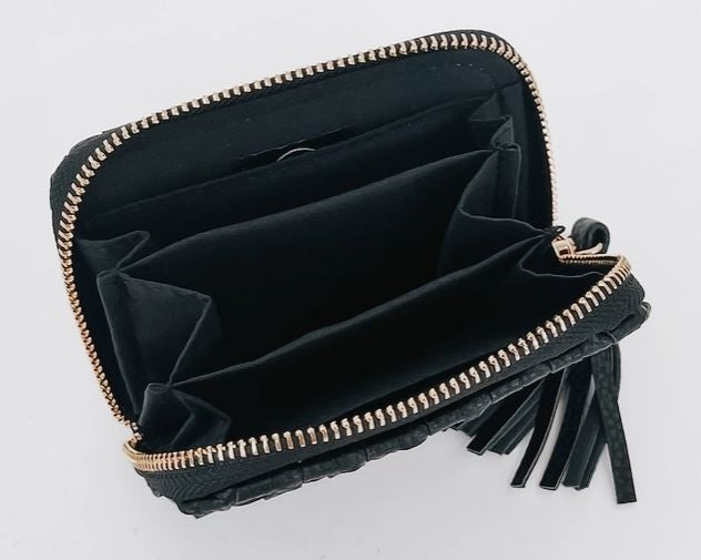 Wynona Woven Wallet black|6594