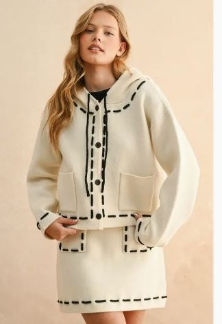 Cardigan with Hood|6812