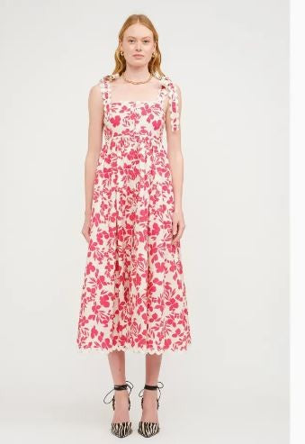 De La Luna Red  dress|7097