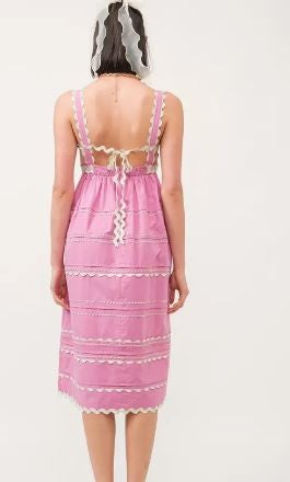 Jeanie pink Dress|7100