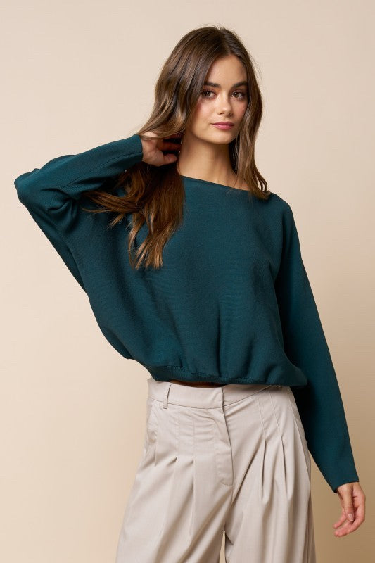 teal high wasted sweater skirt|8404