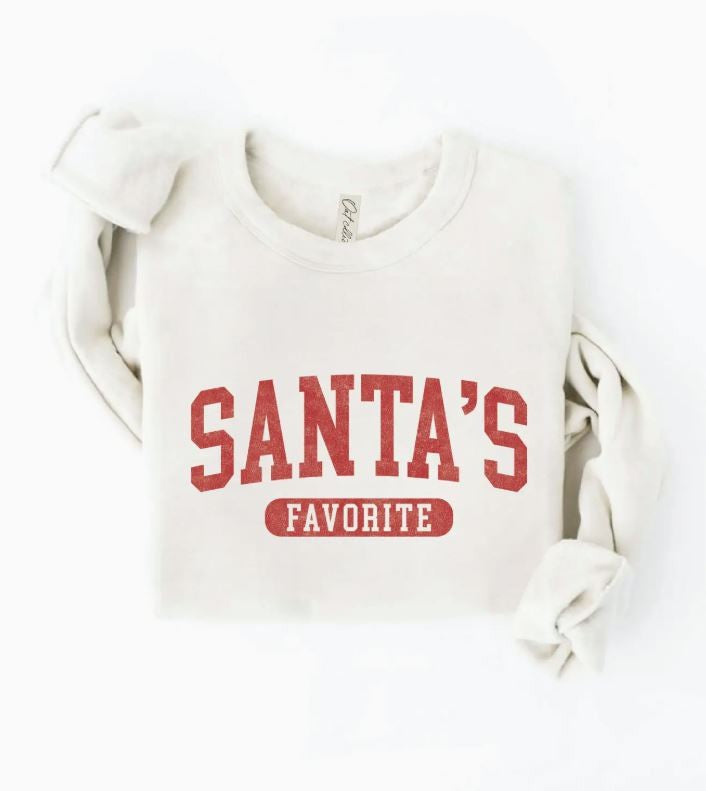 Santa's Favorite Graphic Sweatshirt|6844