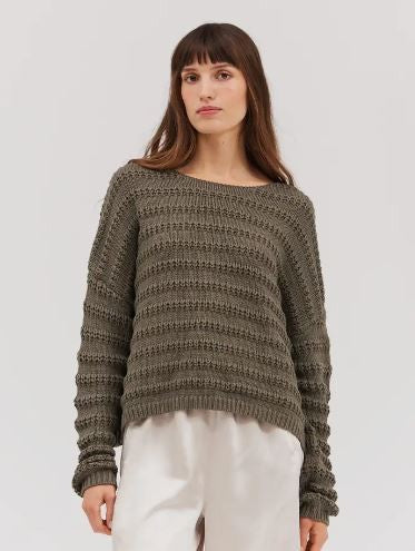 Cotton Loose Sweater Top|6271
