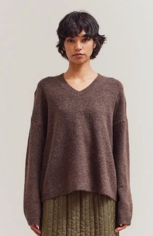 V-Neck Sweater  chestnut|6276