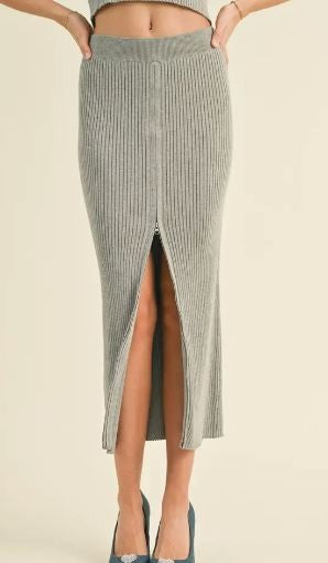 Zipper Front Skirt|6285
