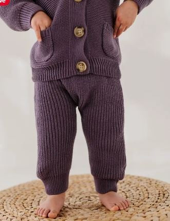 Knit Pants plum|6401