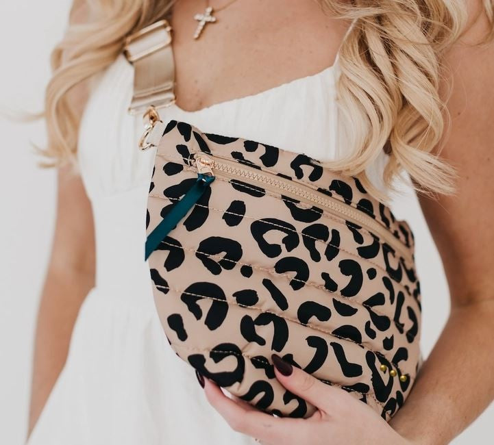 Jolie Puffer Belt Bag leopard|6406