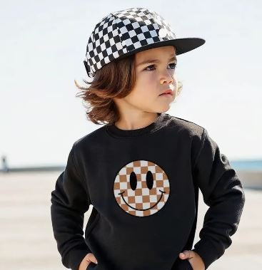 Checkered Smiley Face|6551