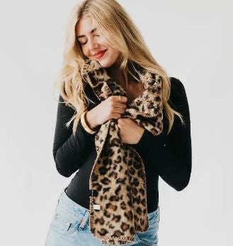 Laine Leopard Scarf|6586