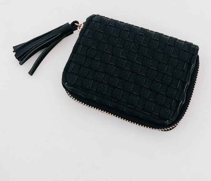 Wynona Woven Wallet black|6595