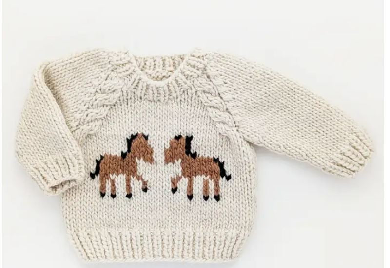 Pony Sweater Natural|6665