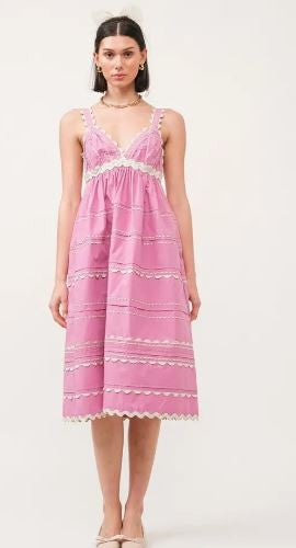 Jeanie pink Dress|7099