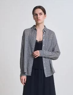 Button Up Check Shirt|7274