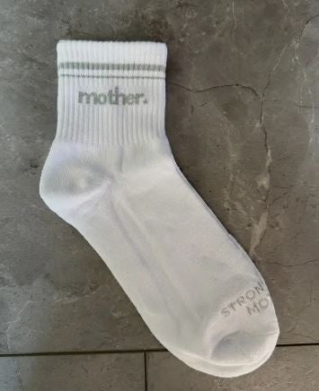 MotherStriped Socks gray|7302