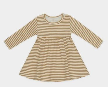 Long Sleeve Baby Dress Honey Stripe|7328