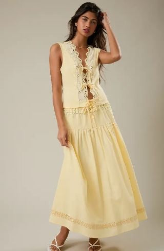 Maxi Skirt yellow|7353