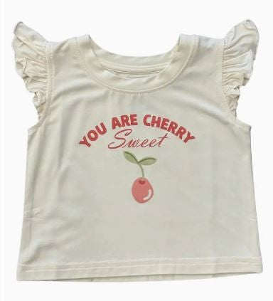 Girl's Sleeveless Top cherry|7509