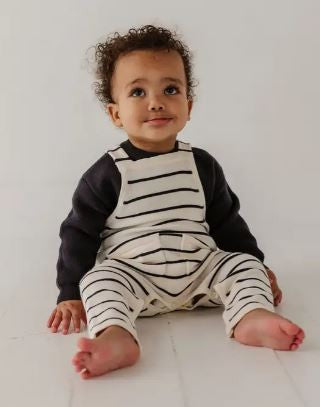 Knit Pocket Overalls STRIPE|8119