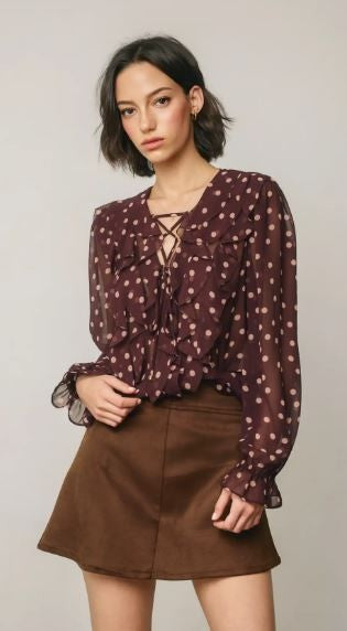 dotte ruffle blouse|8319